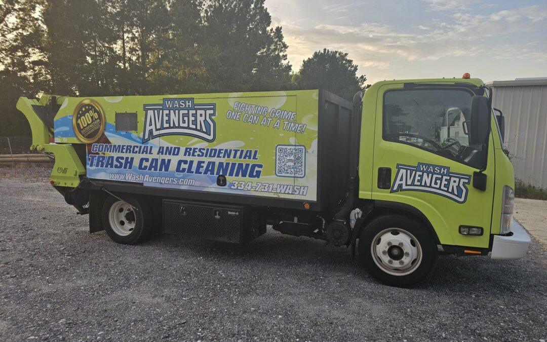 Wash Avengers Trash Can Cleaning Service Mobile Grime Fighting Unit